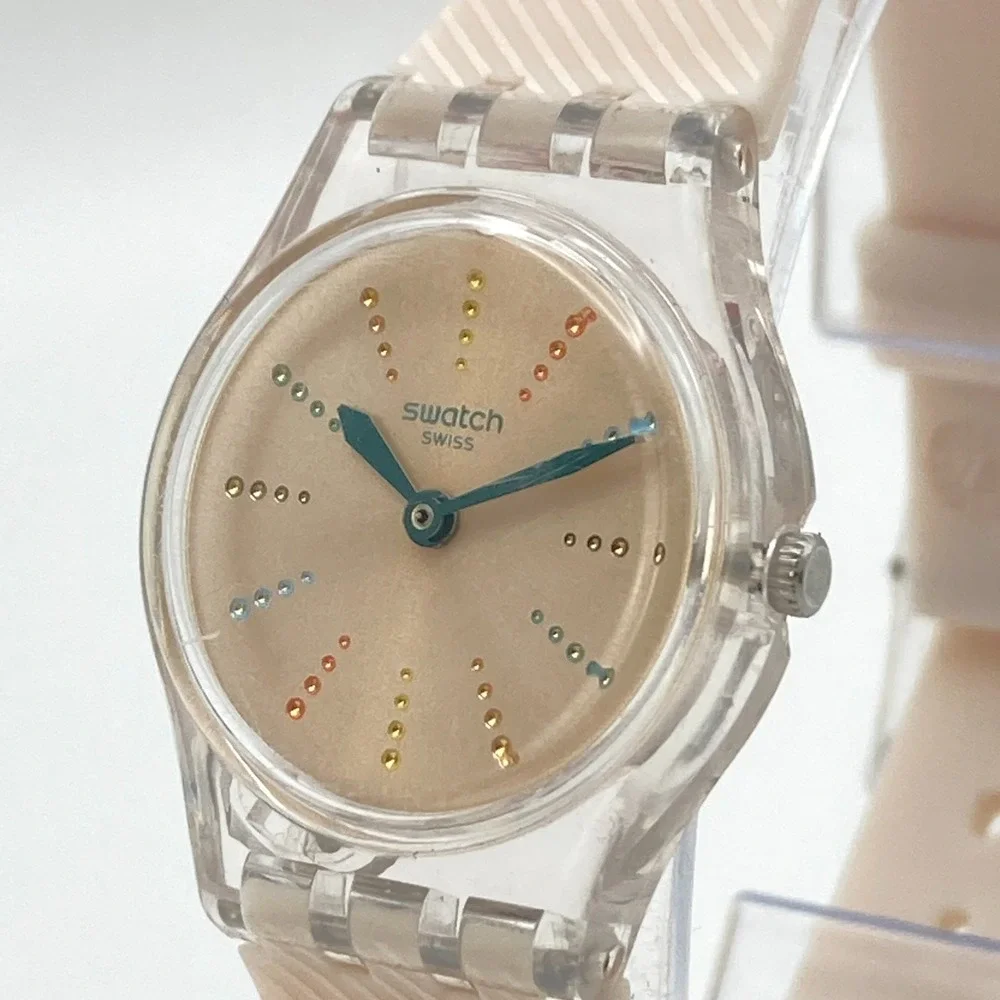 Swatch Quadretten Women's Watch 25mm Pastel Pink LK372 Swiss WR New Battery 8